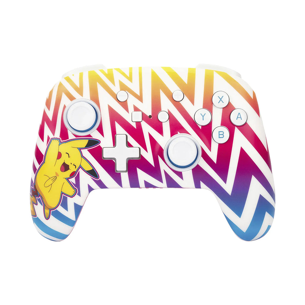 A Photo Of PowerA Enhanced Wireless Controller for Nintendo Switch – Pikachu Vibrant Edition, Bluetooth 5.0, Rechargeable, and Two Mappable Buttons