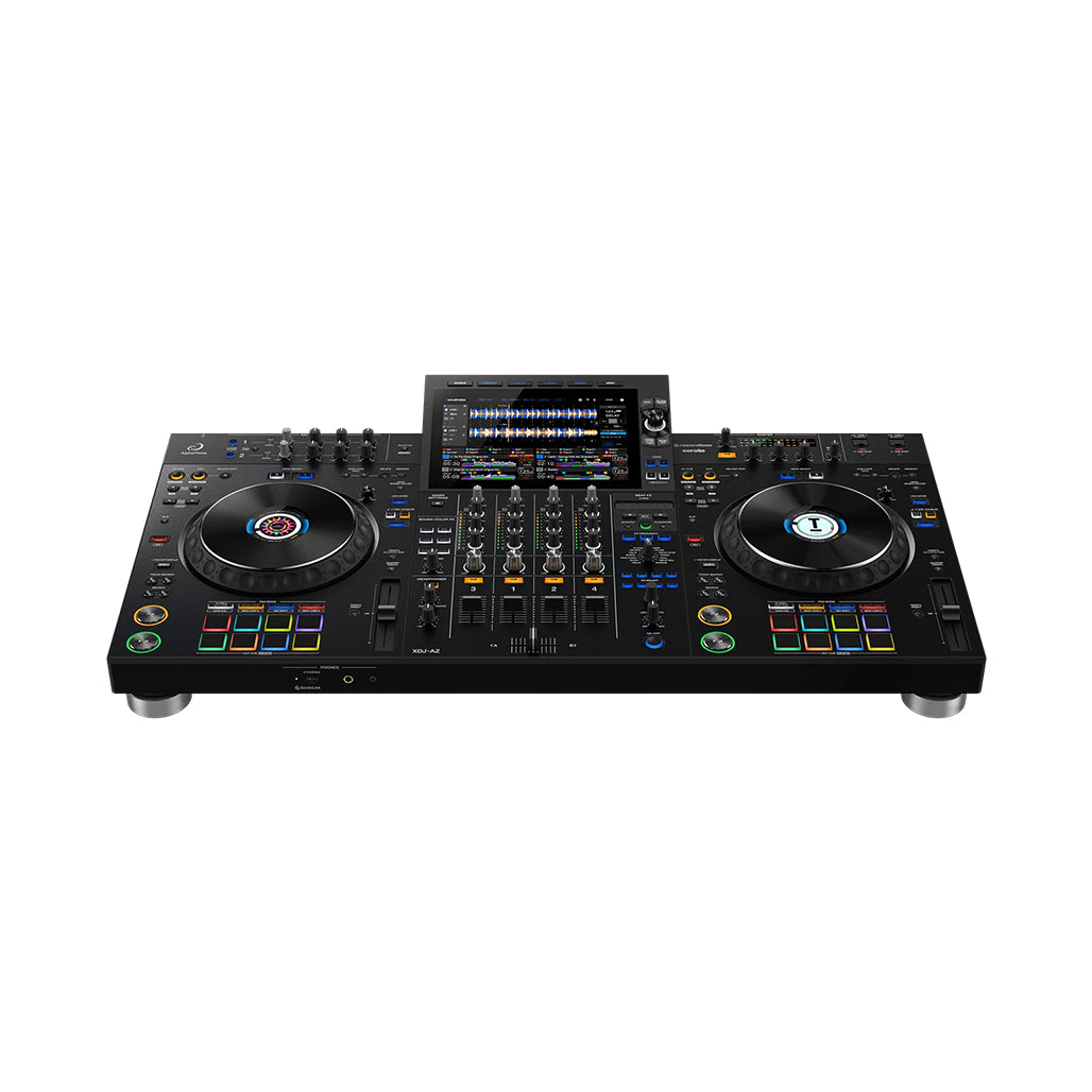 A Photo Of Pioneer AlphaTheta XDJ-AZ - 4-Channel Professional DJ System with Touchscreen, 4-Deck Playback, and Advanced Wireless Monitoring