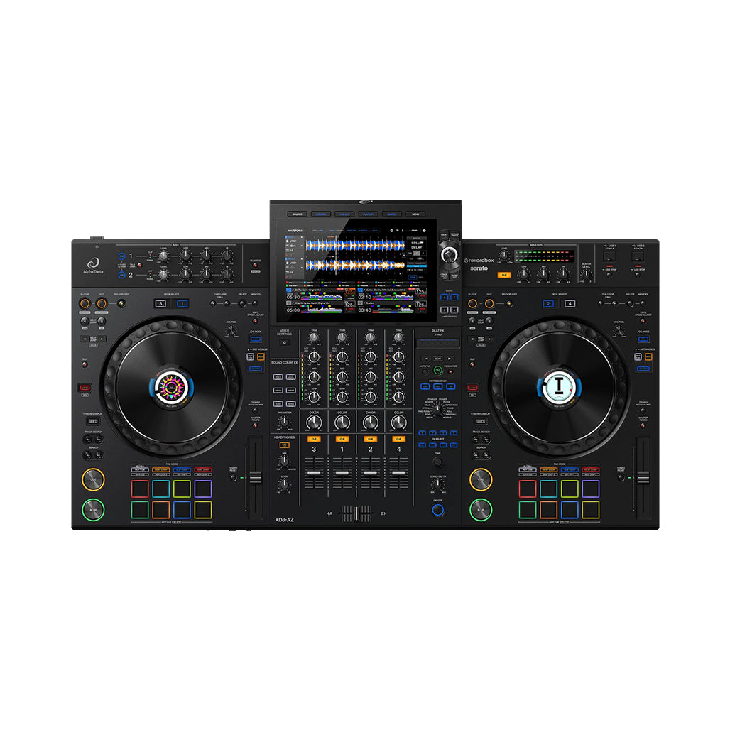 A Photo Of Pioneer AlphaTheta XDJ-AZ - 4-Channel Professional DJ System with Touchscreen, 4-Deck Playback, and Advanced Wireless Monitoring