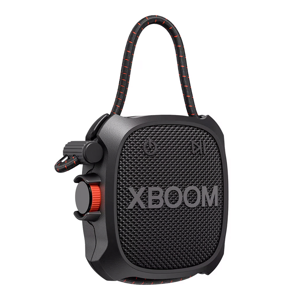 A Photo Of LG XBOOM Go XG2TBK - Portable Bluetooth Speaker with Military-Grade Durability, IP67 Waterproofing, and 10-Hour Battery Life