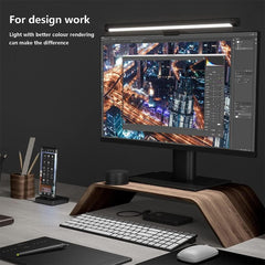 A Photo Of Mi Computer Monitor Light Bar - Magnetic Rotation, Wireless Remote, No Screen Reflection, Adjustable Brightness & Color Temperature