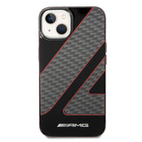 AMG Transparent Double Layer Case With Checkered Flag Pattern For iPhone 14