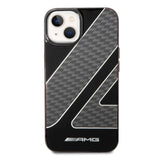 AMG Transparent Double Layer Case With Checkered Flag Pattern For iPhone 14
