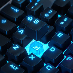 A Photo Of SteelSeries Apex 3 Water-Resistant Whisper-Quiet Keyboard with 10-Zone RGB Lighting