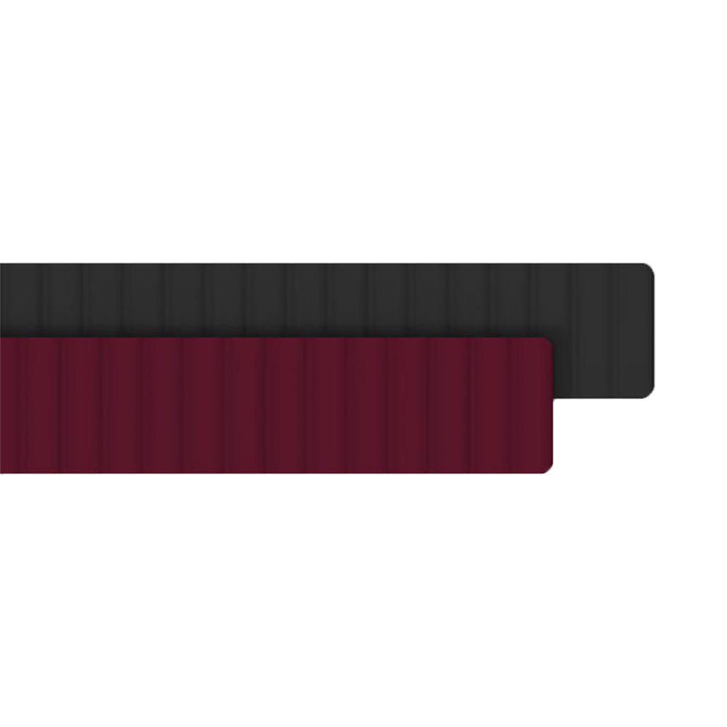 Araree Silicone Link Galaxy Watch Strap 20mm - Black/Wine Red, 32882394792188, Available at 961Souq