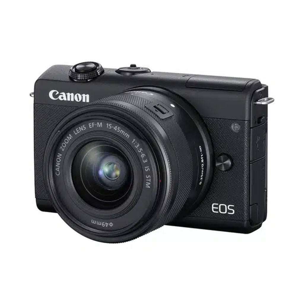 Canon EOS M200 Mirrorless Camera with 2 Lenses, 31951729983740, Available at 961Souq