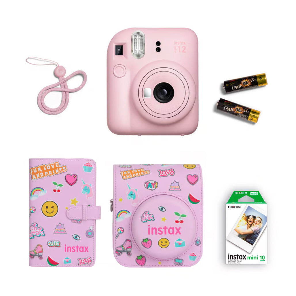 Instax Fujifilm Mini 12 Gift Box - Instant Camera + Mini film + Protective Case + Photo Album, 32798778491132, Available at 961Souq