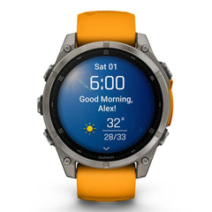 A Photo Of Garmin fēnix® 8 – 47 mm - AMOLED Sapphire - Premium Multisport GPS Watch