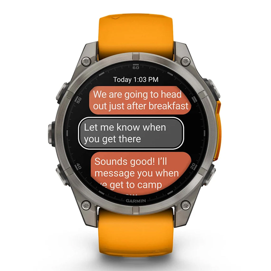 A Photo Of Garmin fēnix® 8 – 47 mm - AMOLED Sapphire - Premium Multisport GPS Watch