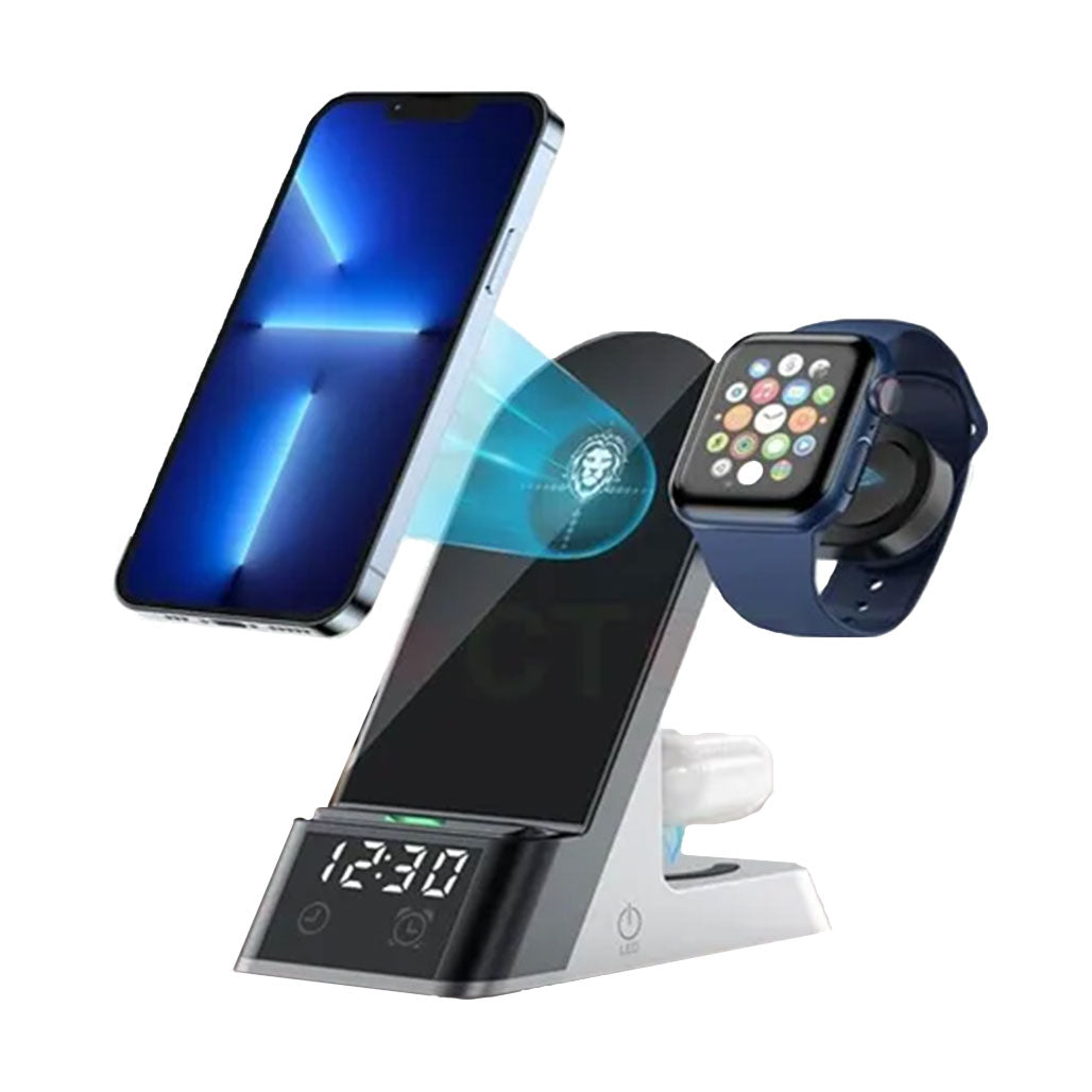 Green 6 in 1 Wireless Charger 15W ,Black, 31960713462012, Available at 961Souq