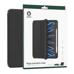Green Lion Hogo Premium Case with Pencil Holder for iPad 12.9" - Black