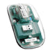 A Small Photo Of Green Lion Transparent Mouse 2400DPI 400mAh's Color Variant