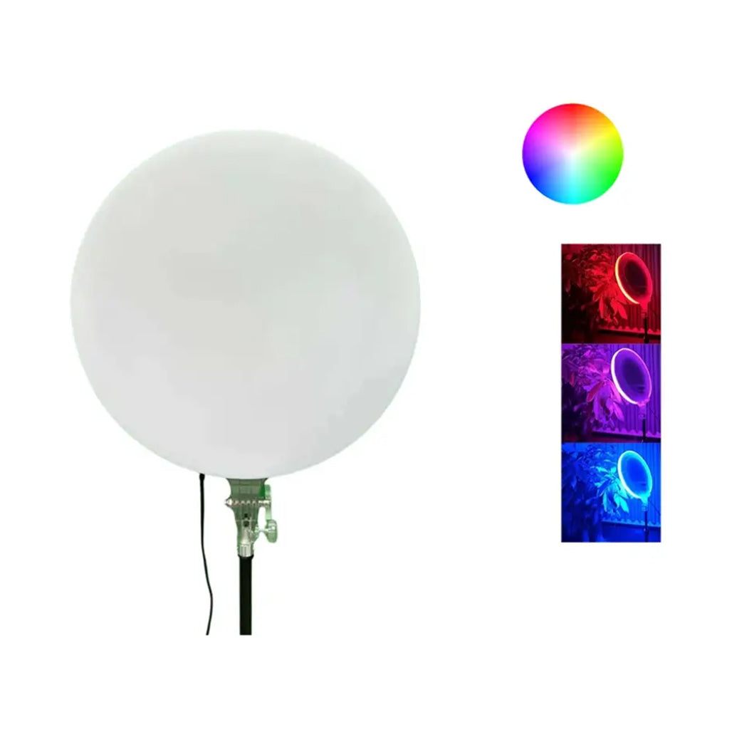 A Photo Of RGB LED Lamp GS-330 – 13-Inch Round Panel Light for Photography and Video with Adjustable Color and Brightness