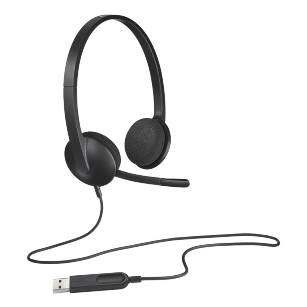 Logitech Headset Wired H340 USB, 31978297327868, Available at 961Souq
