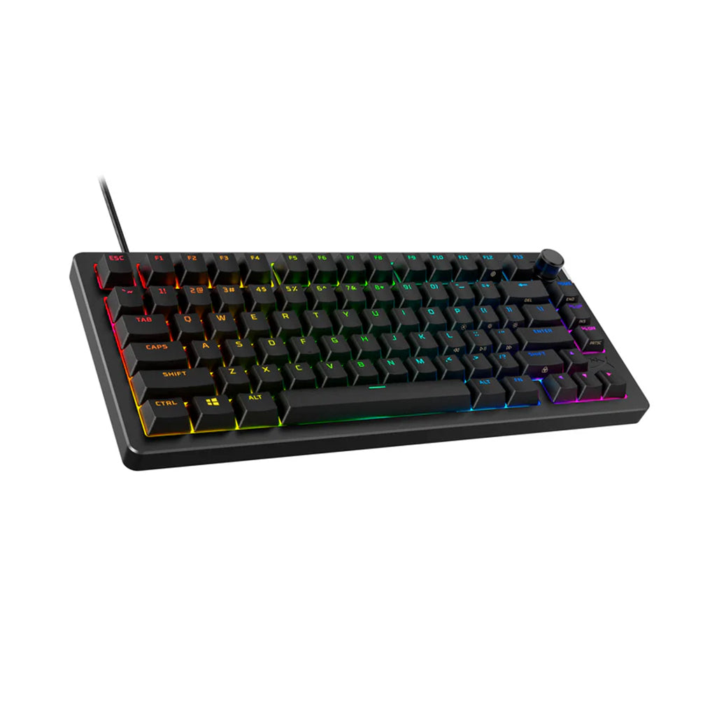 A Photo Of HyperX Alloy Rise 75 - Ultra-Customizable 75% Mechanical Gaming Keyboard with Red Switch