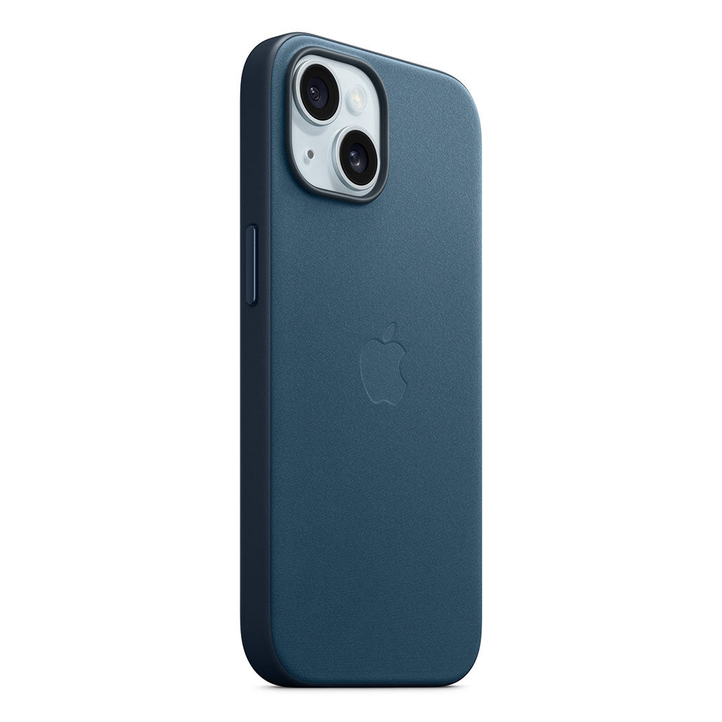 Apple iPhone 15 FineWoven Case with MagSafe - Pacific Blue, 32632473256188, Available at 961Souq