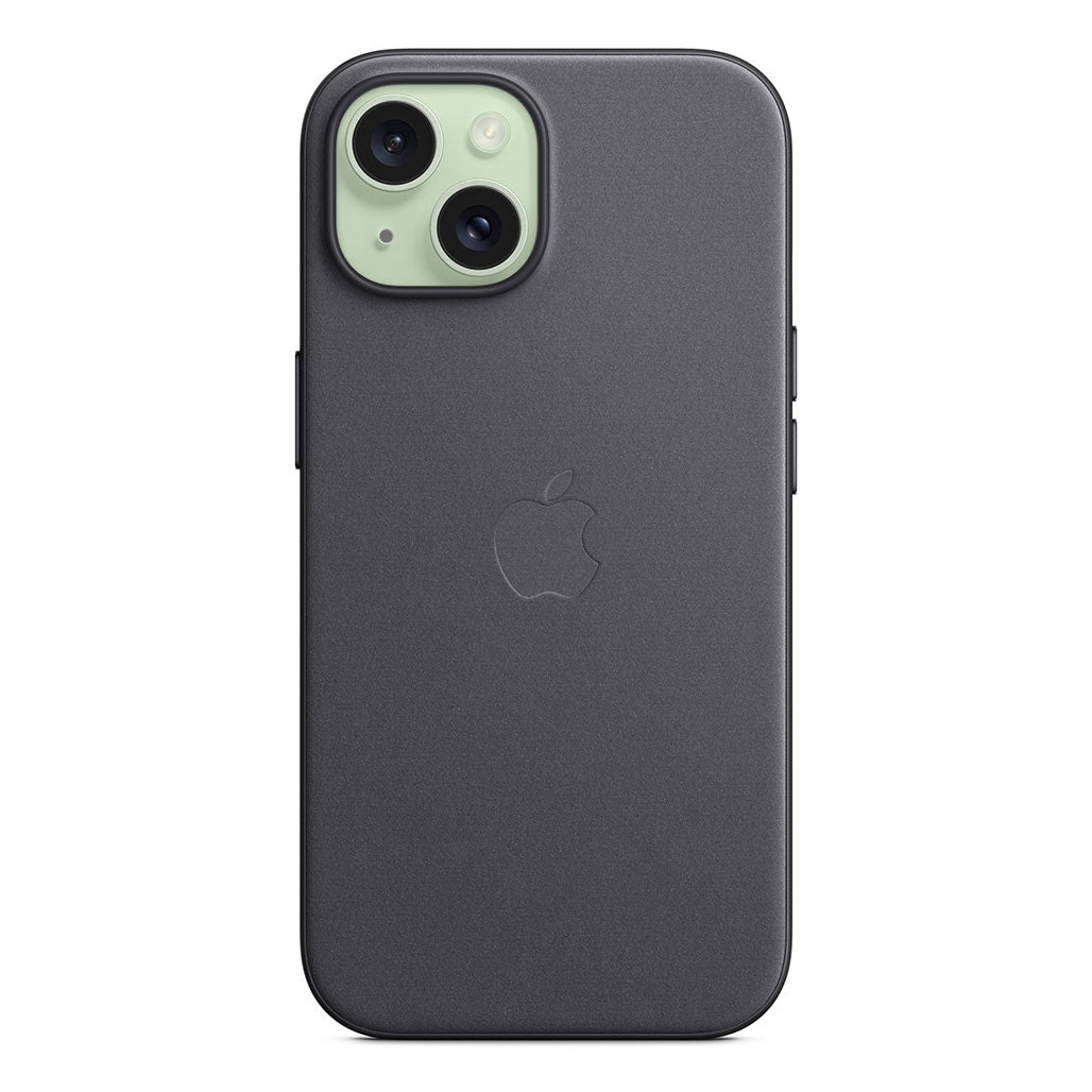 Apple iPhone 15 FineWoven Case with MagSafe - Black, 32632484036860, Available at 961Souq
