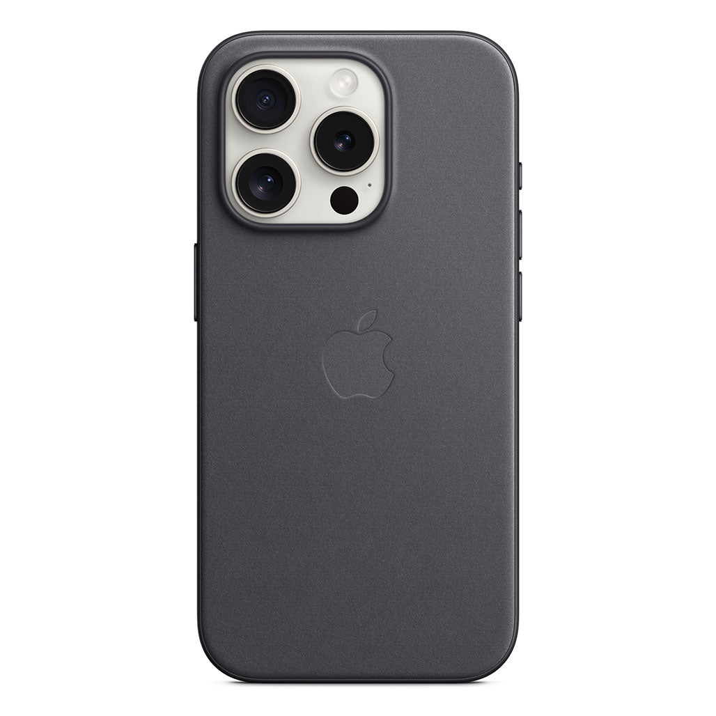 A Photo Of Apple iPhone 15 Pro FineWoven Case with MagSafe - Black