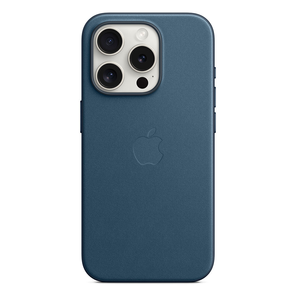 Apple iPhone 15 Pro FineWoven Case with MagSafe - Pacific Blue, 32632524636412, Available at 961Souq