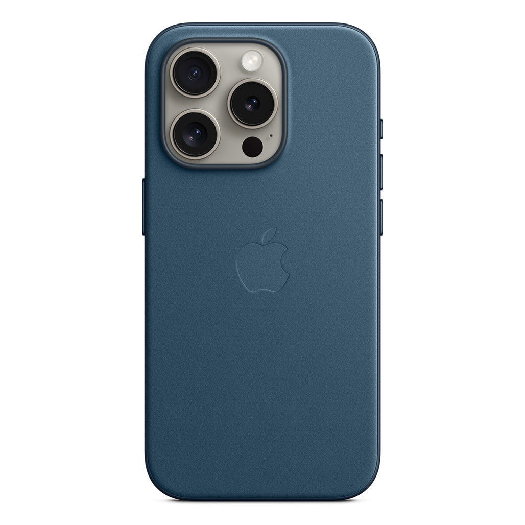 Apple iPhone 15 Pro FineWoven Case with MagSafe - Pacific Blue, 32632524669180, Available at 961Souq