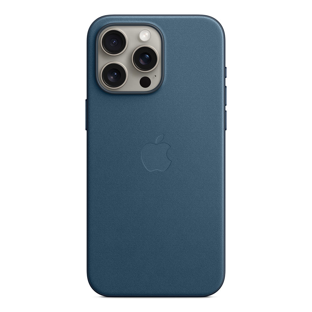 Apple iPhone 15 Pro Max FineWoven Case with MagSafe - Pacific Blue, 32632546525436, Available at 961Souq