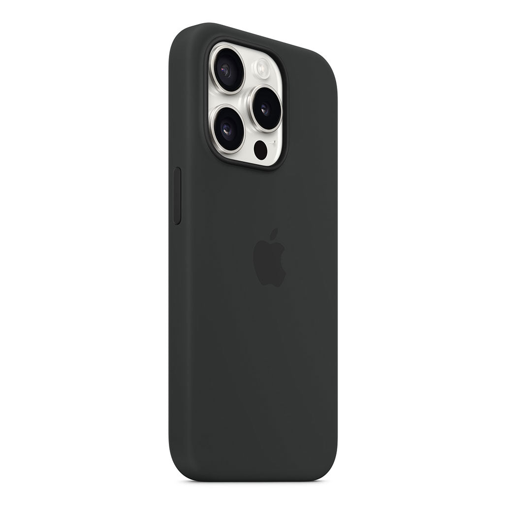 A Photo Of Apple iPhone 15 Pro Silicone Case with MagSafe - Black