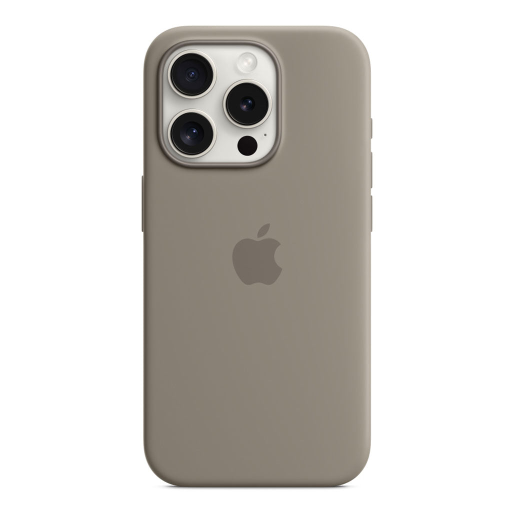 Apple iPhone 15 Pro Silicone Case with MagSafe - Clay, 33058194587900, Available at 961Souq