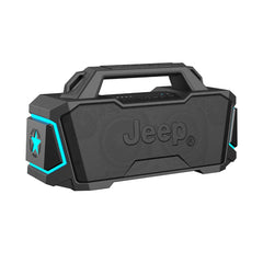 A Photo Of JEEP JP SW003 Outdoor Bluetooth Speakers with Microphone - 40W Dual Drivers, RGB Lighting, IPX5 Waterproof, 12000mAh Power Bank, and Multiple Playback Modes