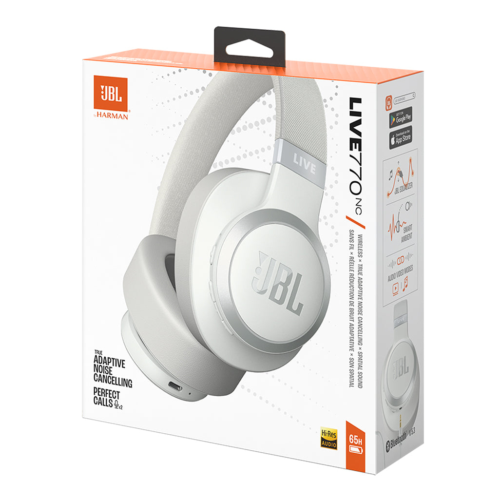 JBL Live 770NC True Adaptive Noise Cancellation Headphones, Wireless Over  Ear, Spatial Sound, 65Hrs Playtime, Speed Charge, Multipoint Connect and  Personi-Fi 2.0, BT 5.3, Google Fast Pair, Alexa, Blue : :  Electronics