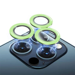 A Photo Of Green Lion Night Glow Luminous Camera Lens Ring For iPhone 12 Pro Max (6.7 inch)