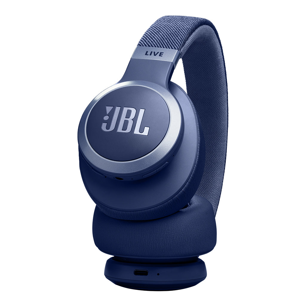 JBL Live 770NC Wireless Over-Ear Headphones With True Adaptive Noise Cancellation - Blue, 32980908966140, Available at 961Souq