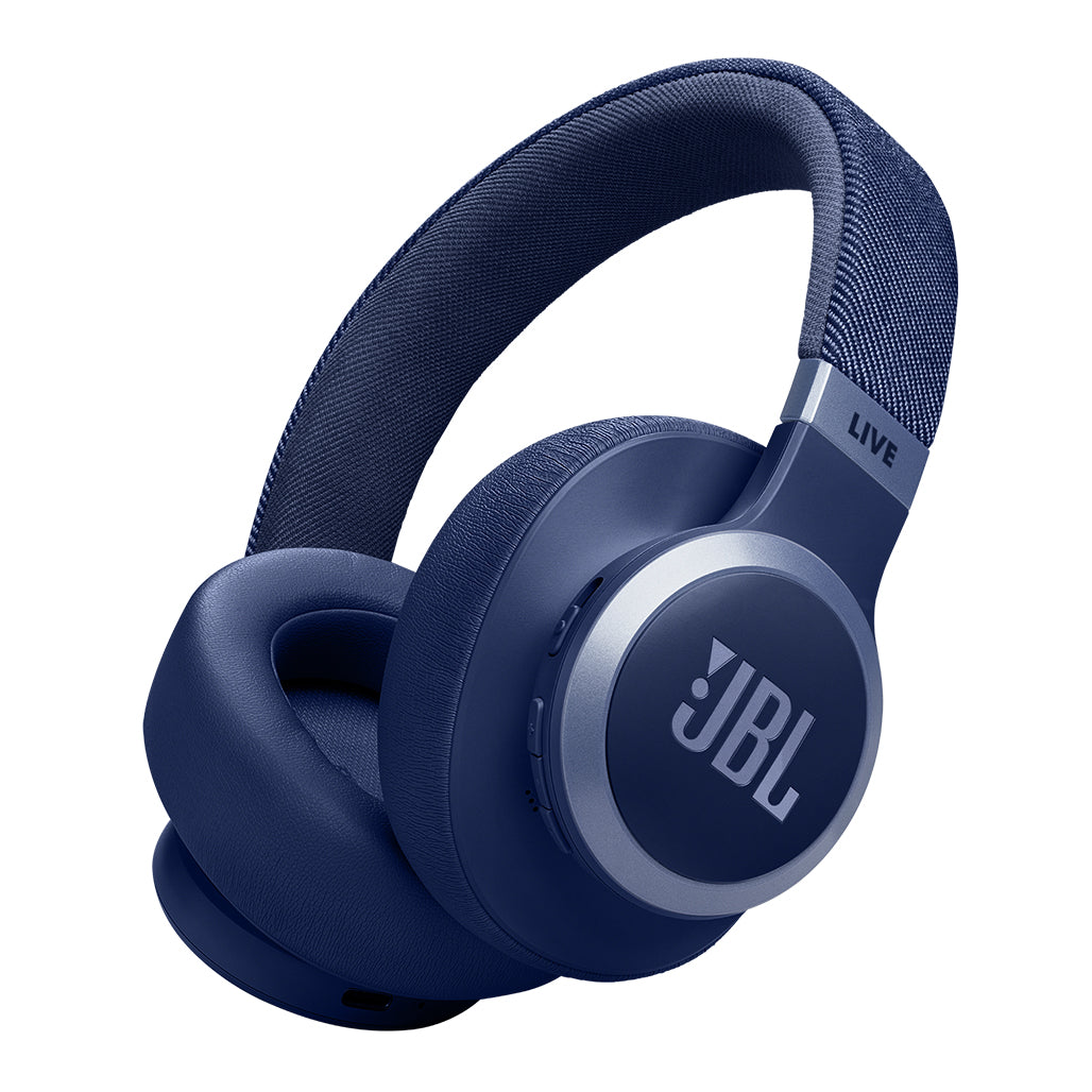 JBL Live 770NC Wireless Over-Ear Headphones With True Adaptive Noise Cancellation - Blue, 32980909097212, Available at 961Souq