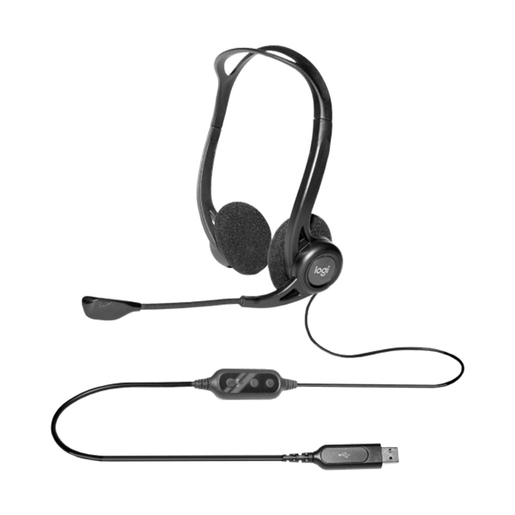 Logitech Headset Wired 960 USB, 31978286776572, Available at 961Souq
