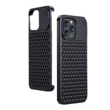Metal Heat Dissipation Phone Case For iPhone 15 Pro - Black
