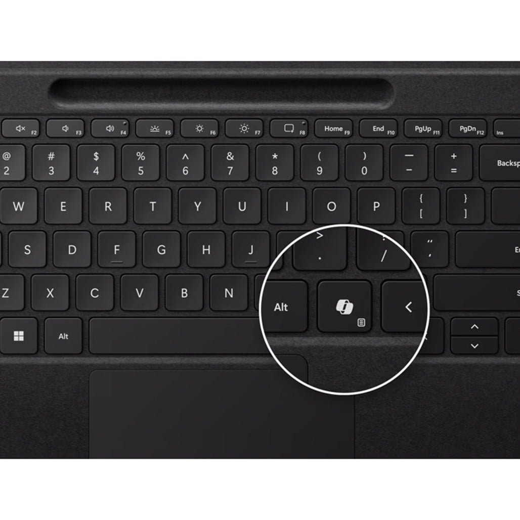 A Photo Of Microsoft Surface Pro Keyboard with Slim Pen – AI-Powered Copilot Key, Enhanced Typing Experience, and Seamless Compatibility