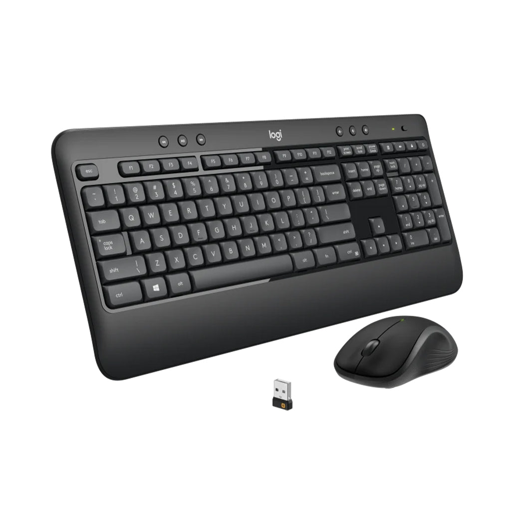 A Photo Of Logitech MK540 Advanced Wireless Keyboard and Mouse Combo - Full-Sized with Contoured Mouse