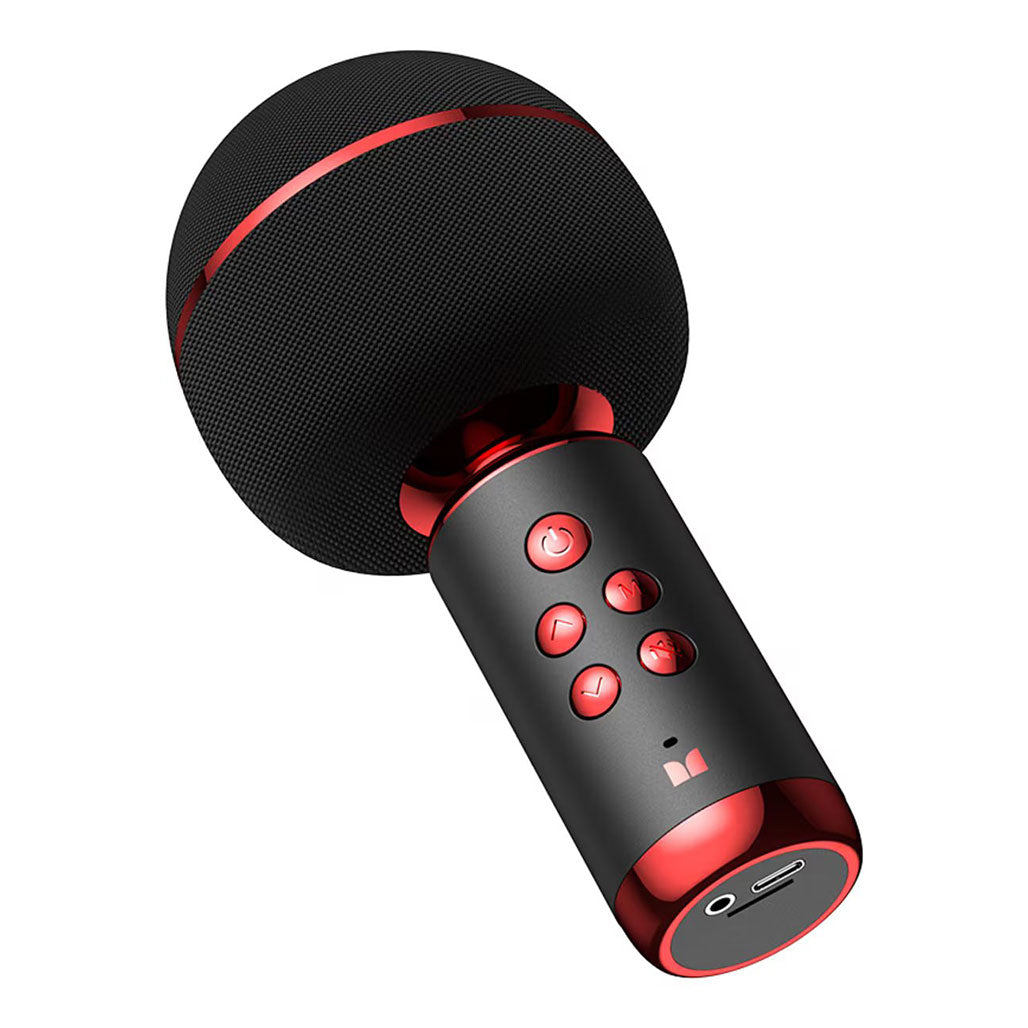 A Photo Of Monster M98 Superstar Karaoke Microphone | Bluetooth Speaker with DSP Audio, 10W Speakers, 6 Sound Effects