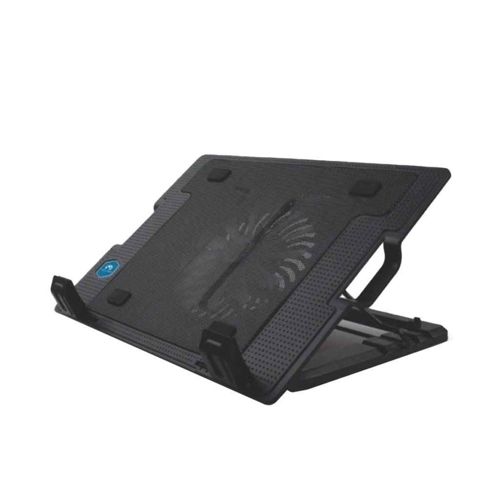 A Photo Of MIKUSO NCP235 - Cooling Pad with Four-Level Adjustable Bracket and Large Cooling Fan - Supports Laptops 12 to 17.3