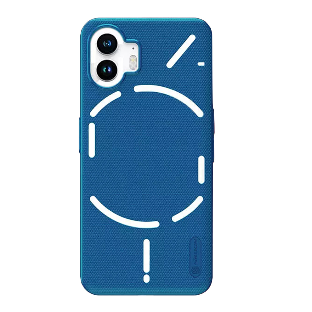 A Photo Of Nillkin Super Frosted Shield Matte Case for Nothing Phone 2 – Blue | Sleek Protection and Comfort