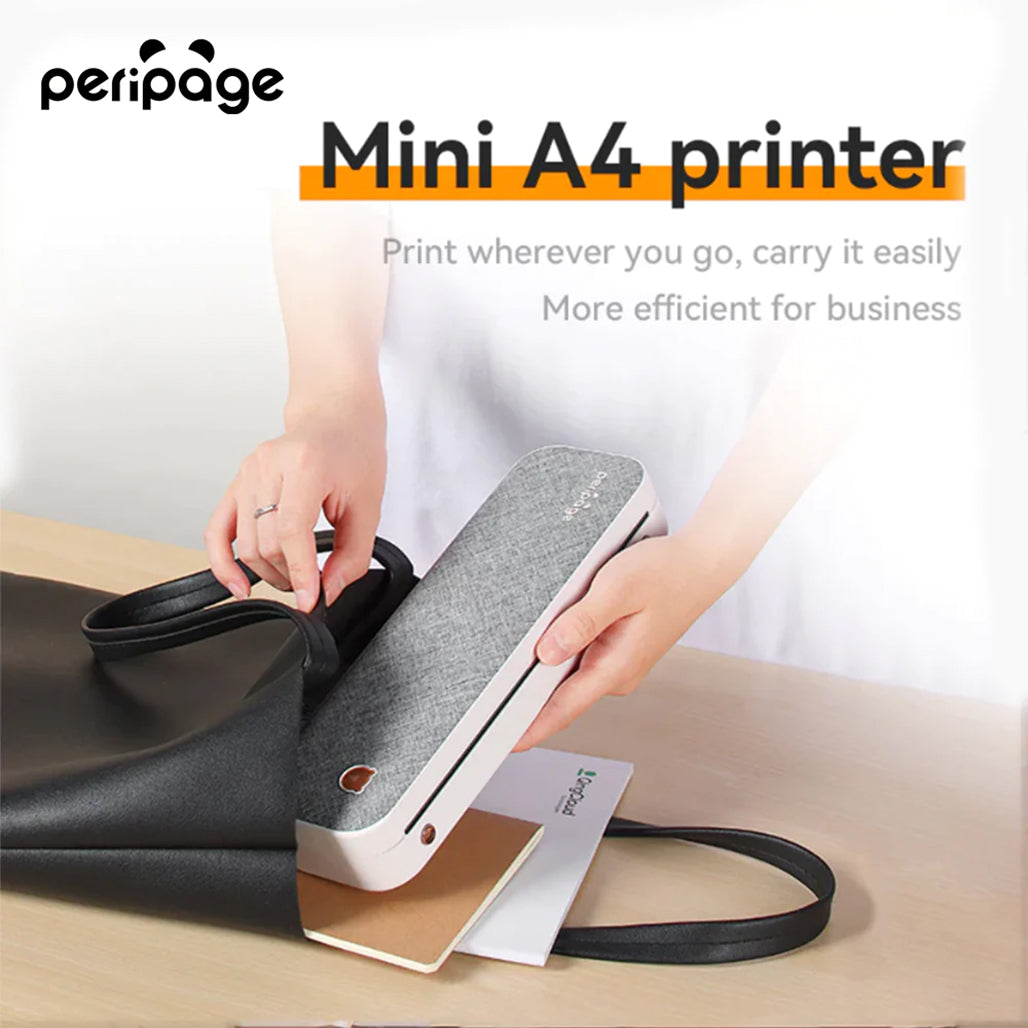 PeriPage A4 Mini Thermal Printer Wireless Printer, 32965750096124, Available at 961Souq