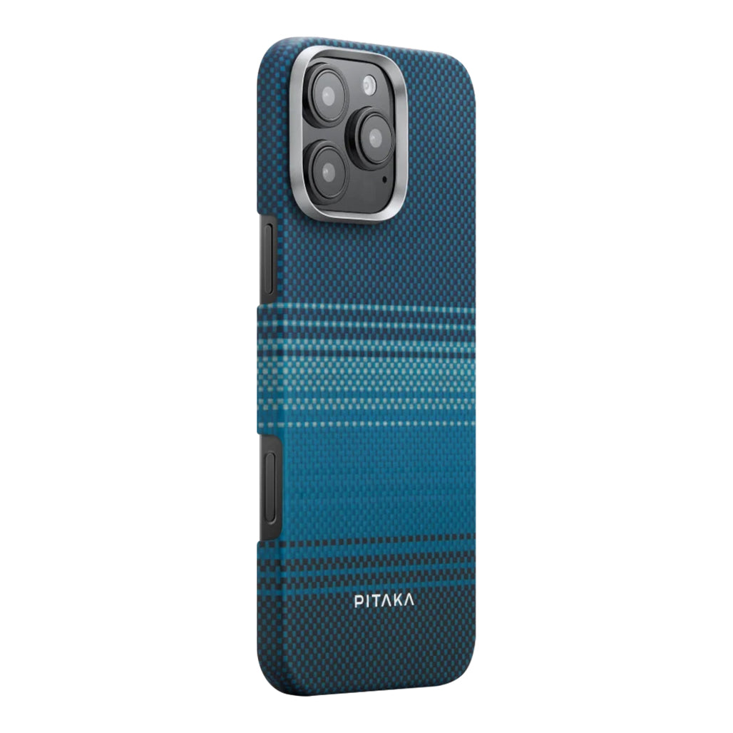 A Photo Of Pitaka Sunset Moonrise Tactile Woven Case for iPhone 16 Pro Max – Ultra-Thin, Lightweight Aramid Fiber Protection