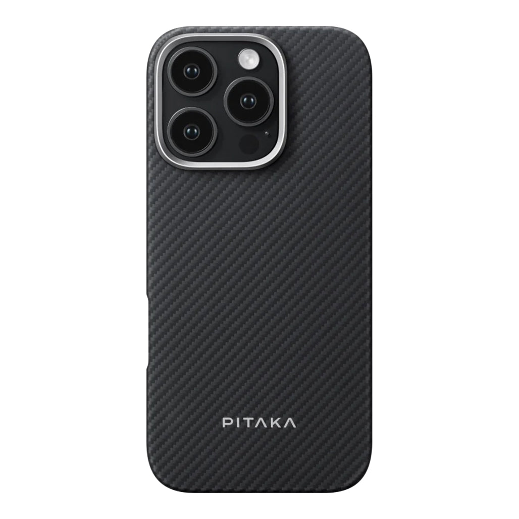 A Photo Of Pitaka Classic Ultra-Slim Case for iPhone 16 Pro – Lightweight Aramid Fiber Protection with Magnetic Integration