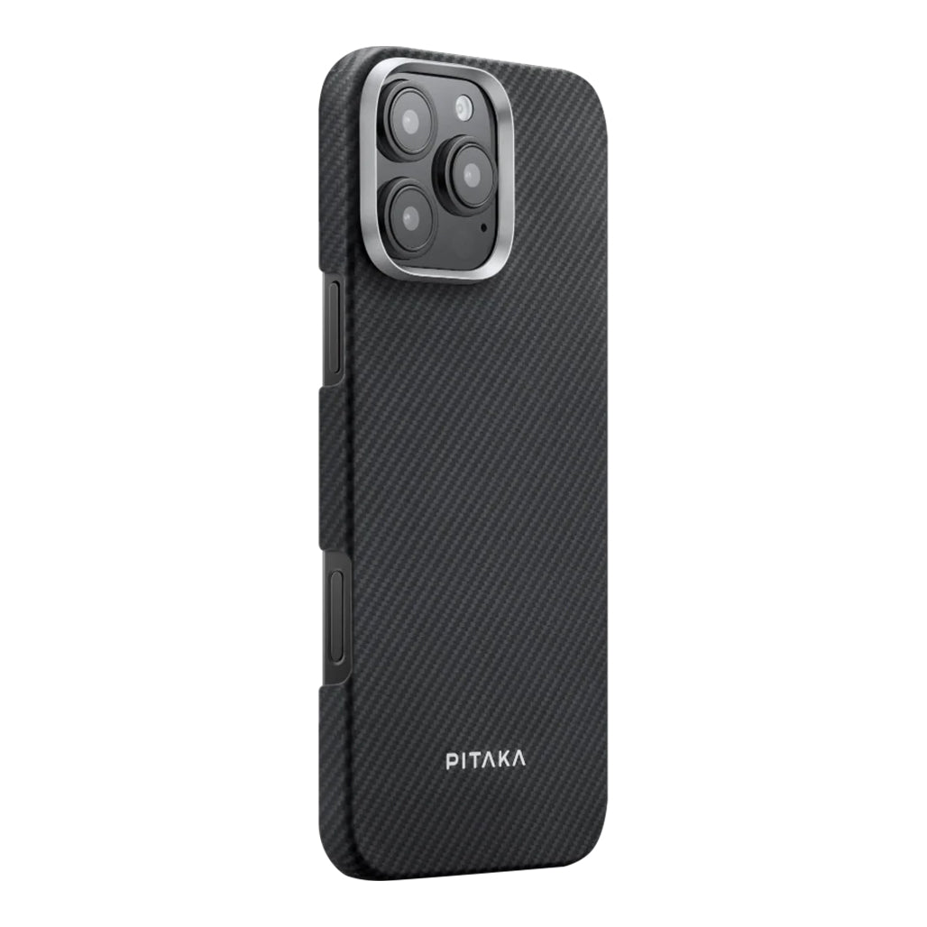 A Photo Of Pitaka Classic Ultra-Slim Case for iPhone 16 Pro – Lightweight Aramid Fiber Protection with Magnetic Integration