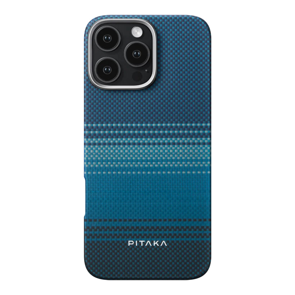 A Photo Of Pitaka Sunset Moonrise Tactile Woven Case for iPhone 16 Pro Max – Ultra-Thin, Lightweight Aramid Fiber Protection