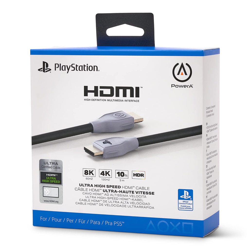 PowerA Ultra High Speed HDMI Cable for PlayStation 5, 33079396237564, Available at 961Souq