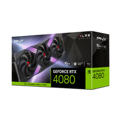 A Photo Of PNY GeForce RTX™ 4080 16GB XLR8 Gaming VERTO™ EPIC-X RGB™ Triple Fan DLSS 3