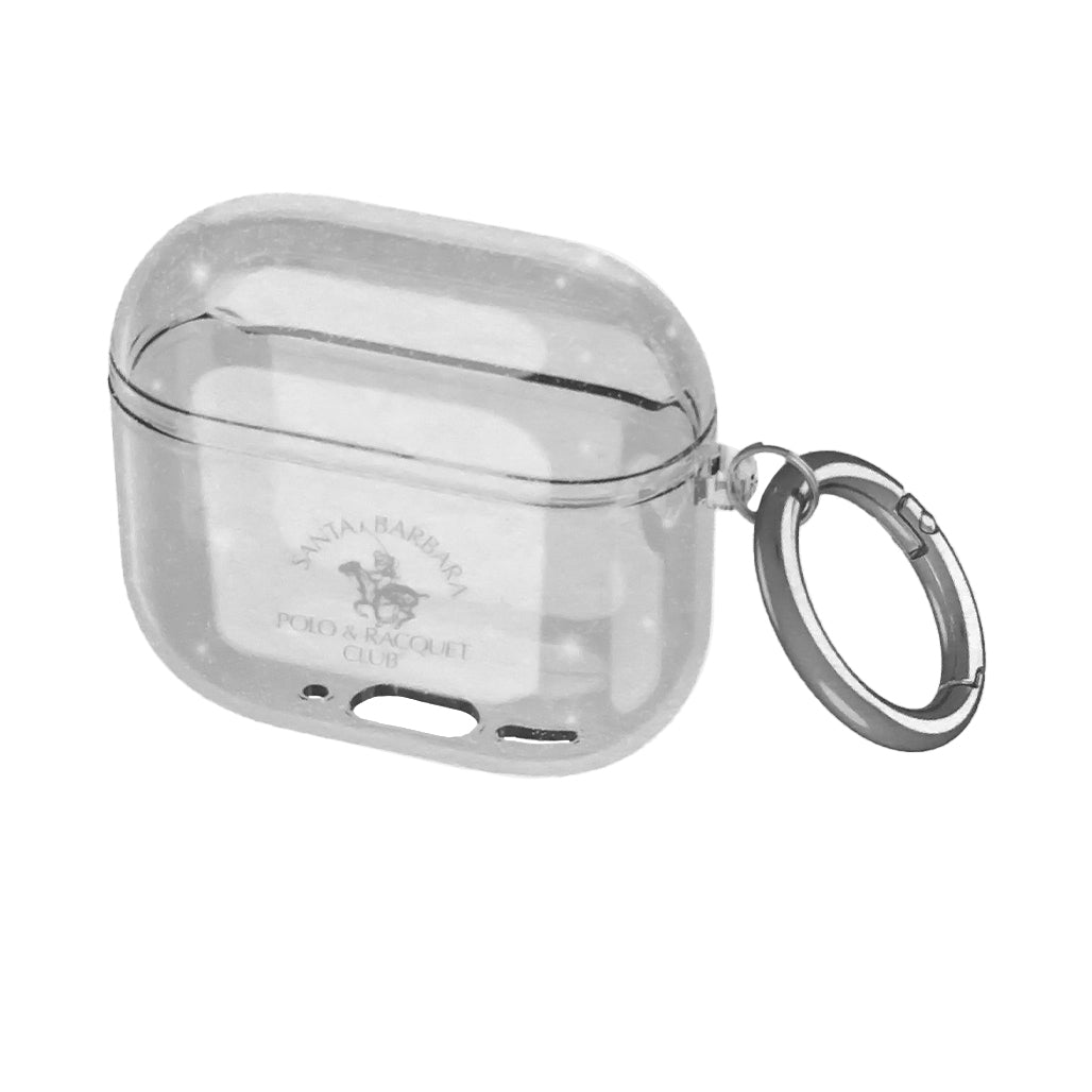 A Photo Of Santa Barbara Polo & Racquet Club AirPods 4 Case Ansel – Transparent & Scratch-Resistant Protective Case for Charging