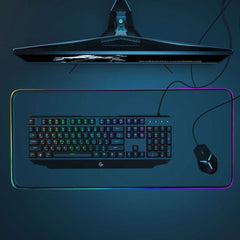Porodo Gaming Full-size Wired Mechanical Gaming Keyboard Ultra With Rainbow Lighting And Aluminum Panel
