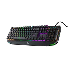 Porodo Gaming Full-size Wired Mechanical Gaming Keyboard Ultra With Rainbow Lighting And Aluminum Panel