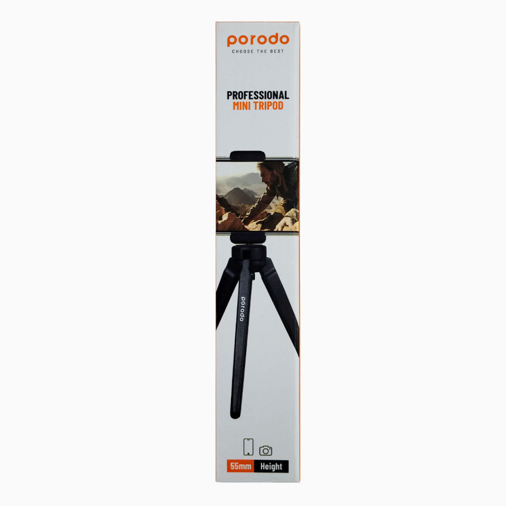 A Photo Of Porodo Professional Mini Tripod | PD-TRPT-BK